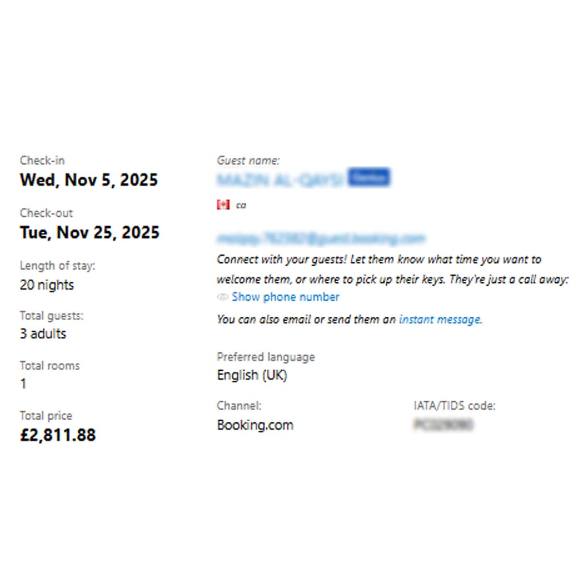 Booking performance 6