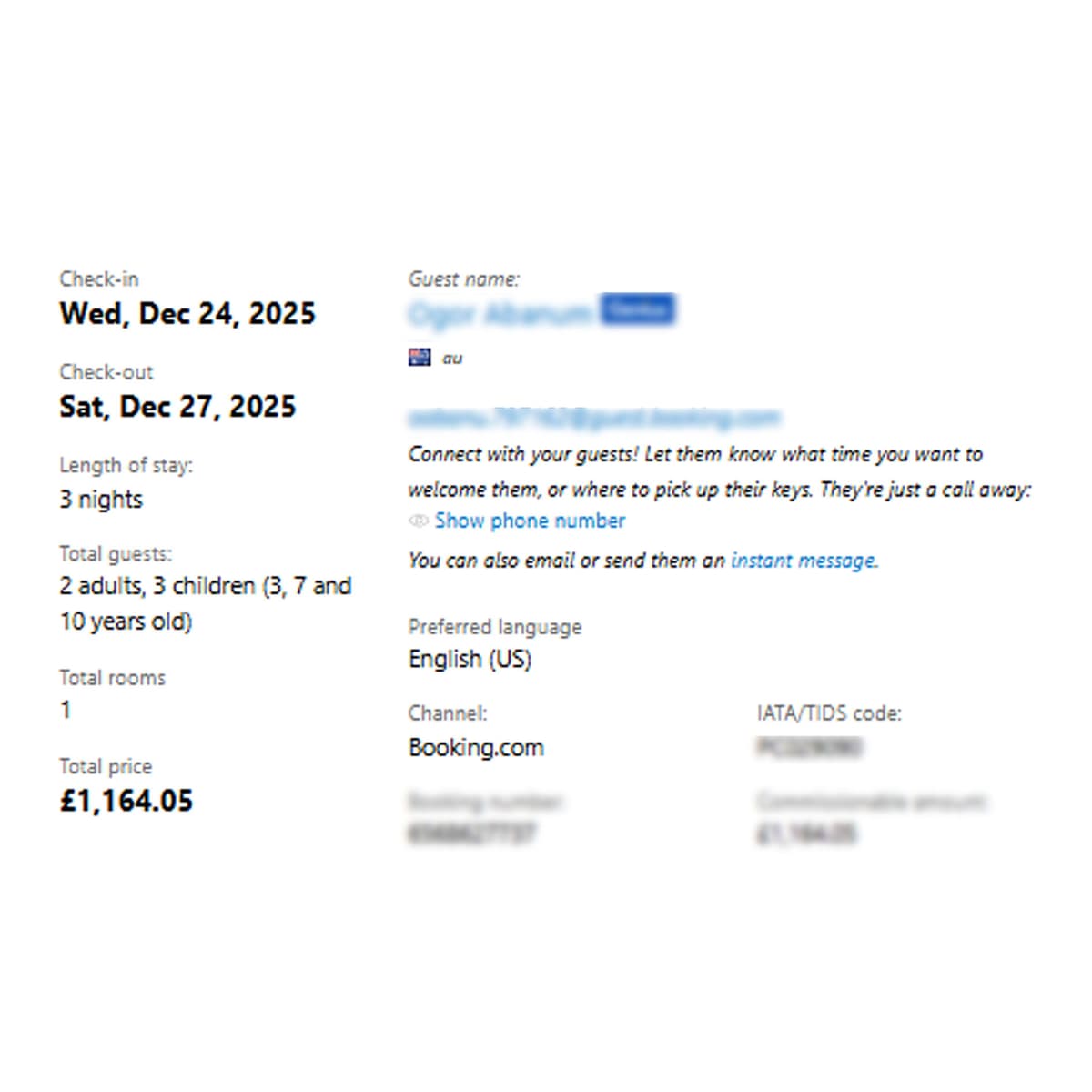 Booking performance 8